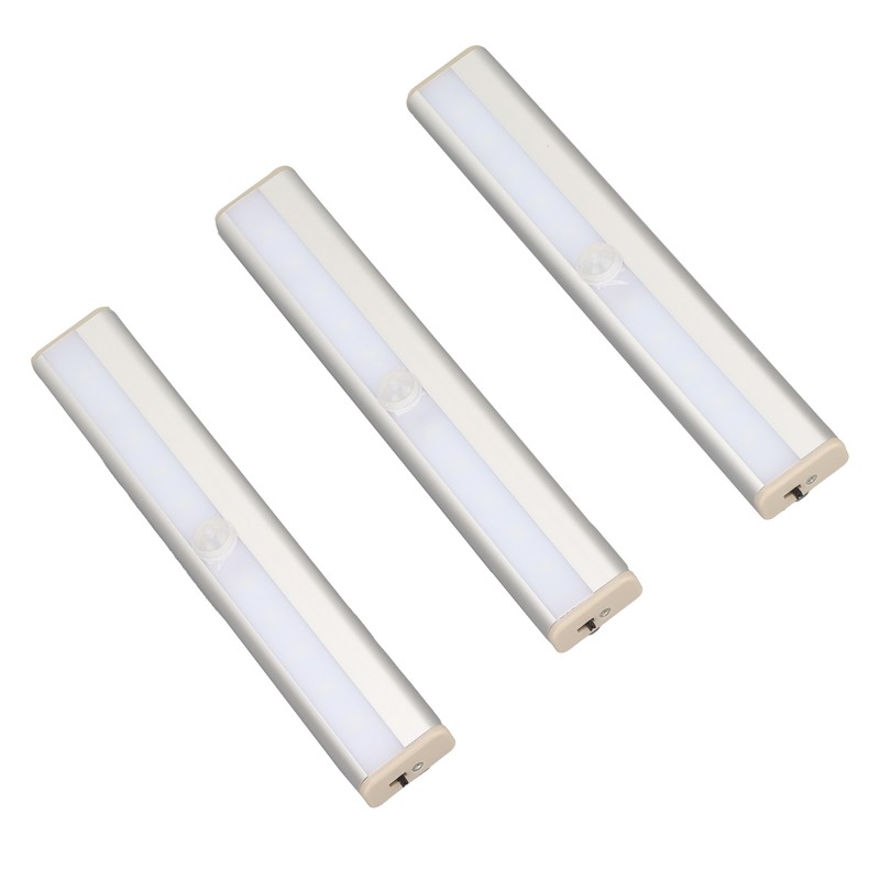 3Pcs Wireless Motion Sensor LED Lights Automatic On and Off