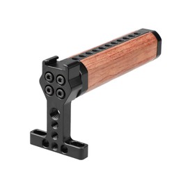 camvate Top Handle Cheese Handle Natural Wood Grip 1/4 "& 3/8" Screw Holes, with Shooting Aid Tool GH5, 5DMarkIII Cage Suitable for