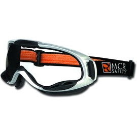 MCR PGX110AF Crews Prograde Goggle AF Anti-Fog Clear Lens Elastic Strap, 1 Pair