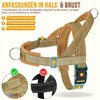 SlowTon Dog Harness Medium Large Dogs with 1.55-1.7 m Lead,