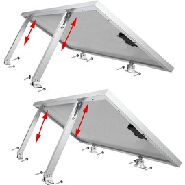 CMYYANGLIN Adjustable Solar Panel Tilt Mount Brackets Stand Support Any Solar Panels for RV, Roof, Boat, Yacht Flat Surface, Camping, Off-Grid Systems（2sets）
