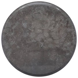 vidaXL Table Top- Black Marble, Round, Ø15.7"x1", Ideal for Dining/Coffee/Garden Tables, Easy to Clean