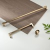 TUNNY 10 Pack Classic Solid Cabinet Handles-6.3"/160mm Screw Spacing Champagne