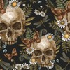 VEELIKE Dark Gothic Wallpaper Skulls Ferns Peel and Stick Wallpaper