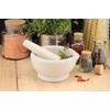 apollo THE HOUSEWARES BRAND Pestle and Mortar, Ceramic Spice and