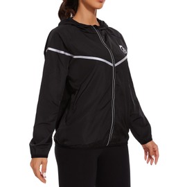 LAZAWG Women Rain Jacket Lightweight Waterproof Hooded Raincoat Windbreaker for Outdoor