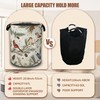 Blue Bird Cardinal Pine Laundry Baskets,Laundry Hamper,Storage Basket with Handles