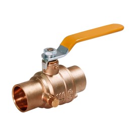 Midline Valve 627C234-NL Premium Full Port Ball Valve with Drain Brass, x 1/2 in. SWT