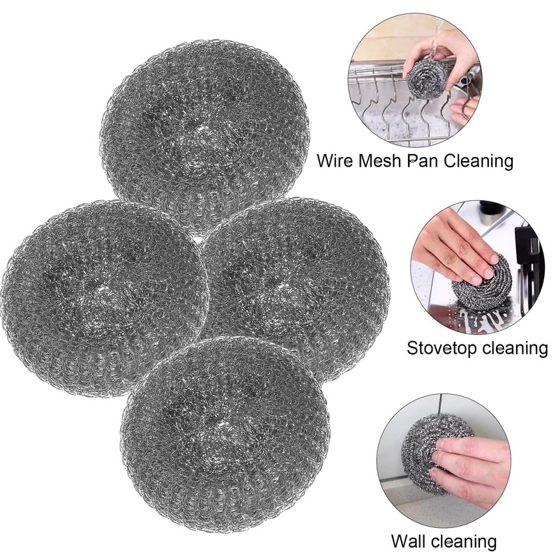 4 Pcs Kettle Descaler Balls – Stainless Steel Limescale Balls