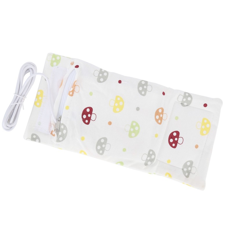 Baby Bottle Warmer Cartoon Portable USB Milk Bottle Heated Insulated