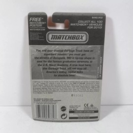 MatchBox City Action 2008 Garbage Truck 66/100 White Green Yellow