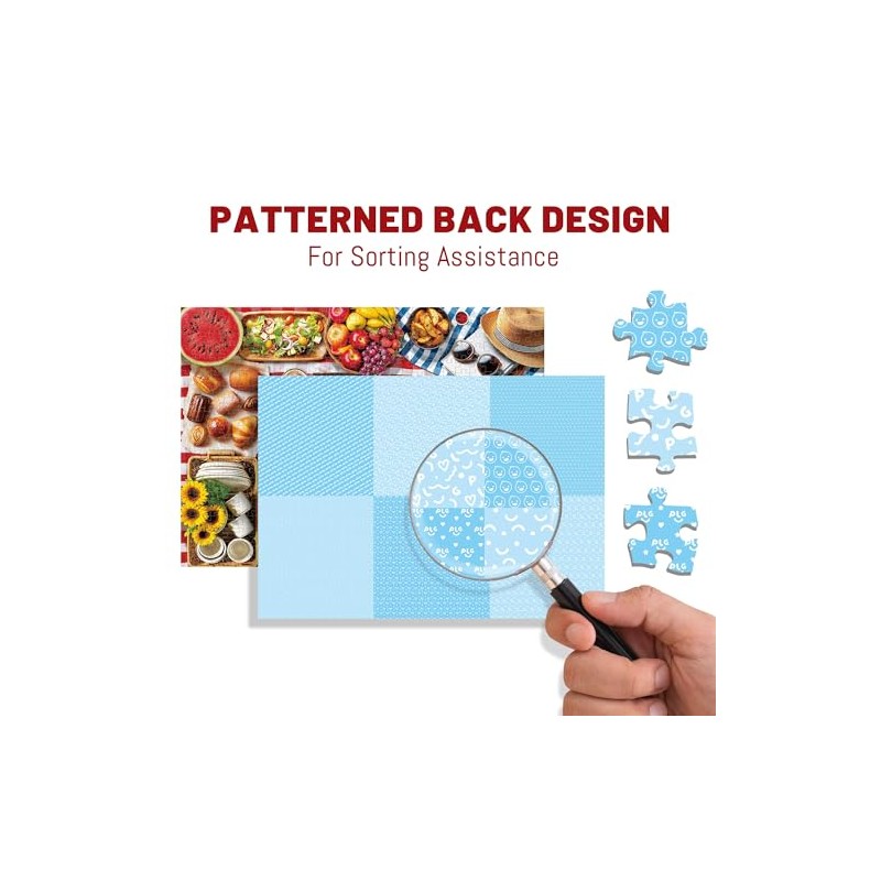 BenBen 500 Piece Puzzles for Adults, Picnic Food Jigsaw Puzzles