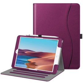 FINTIE FINTIE Case for iPad 9th / 8th / 7th Generation (2021/2020/2019) 10.2 Inch - [Corner Protection] Multi-Angle Viewing Stand Cover with Pocket & Pencil Holder, Auto Wake Sleep, Purple