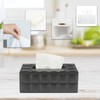 PU Leather Tissue Box Cover, Rectangle Black Tissue Box Holder