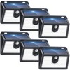 CLAONER Solar Lights Outdoor Motion Sensor, 6 Pack 149 LED