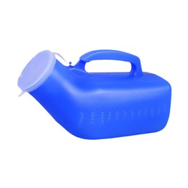 perfeclan Männliche Urinalflasche, männliche Urinal -Pee -Flasche, 1200 ml leckere Männer Töpfchen Harnbehälter für männliche Senioren Campingreisen, Blau