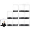 Pack of 12 Mini Figure Display Cabinets, Acrylic Display Case