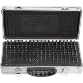 Steel Minus Pin Gage Set, M1, 0.061"-0.25", 190 Pins