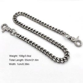 NEWDEM Gothic Pants Chains Hip Hop Trend Wallet Men Women Chain Punk Jeans Waist Chains Belt Unisex