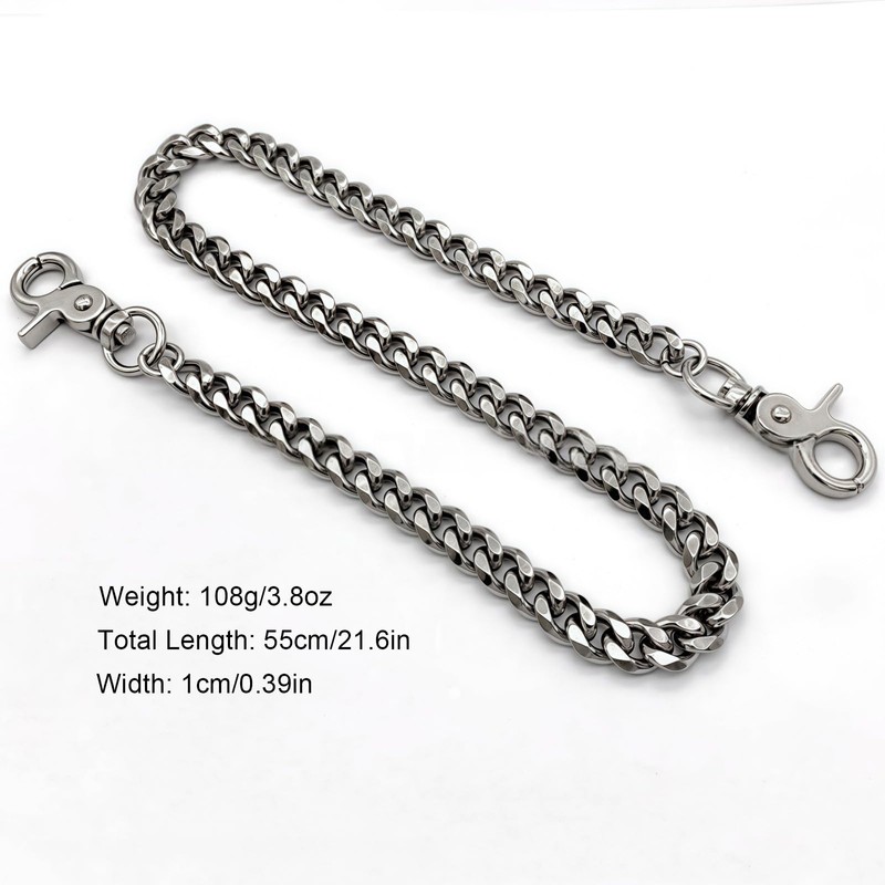 NEWDEM Gothic Pants Chains Hip Hop Trend Wallet Men Women