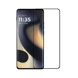 UPONEW [2 Pack For Motorola Moto Edge 2024 Black 3D Curved Protective Tempered Glass Screen Protector