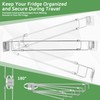 FMTYAOIU 2 Pcs RV Refrigerator Bars, Adjustable Stainless Steel RV