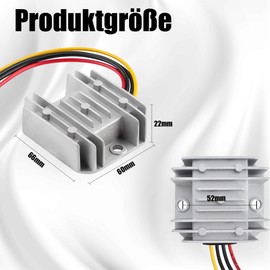 DC-DC Voltage Converter 12V 3A 36W: Automatic Step-Down-Up Voltage Regulator 8V-40V to 12V Voltage Stabiliser 8V-40V to 12V DC Converter 12V for Car Fan LED Motor Solar System
