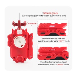 mlywd Gyro Battle Burst Gyro Toy Set Great Present for Kids Children Boys Ages 6 8 10 12+ Metal Fusion Top Battling Game 12 Spinning Tops 3 Two-Way Launcher 1 Handles A