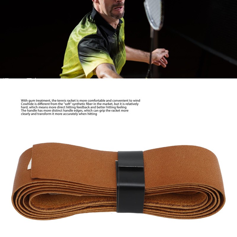 Badminton Racket Leather Grip, Tennis Racket Grip Overgrip Band, Replacement