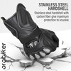 Oro Biker Leather Motorbike Gloves Men Hard Knuckle Protection Full