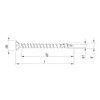 HECO-TOPIX-plus 4.5 x 60 Installation Screw, HECO-Drive, VVG, A3K Pack