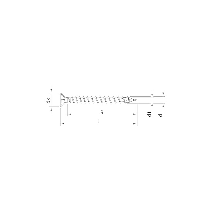 HECO-TOPIX-plus 4.5 x 60 Installation Screw, HECO-Drive, VVG, A3K Pack