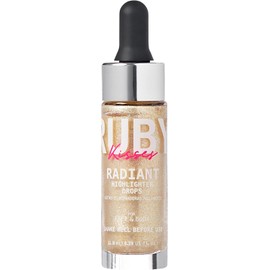 Ruby Kisses Radiant Drops, Iluminador Líquido Brillante, Iluminador Suave Para Rostro Y Cuerpo, Brillo Natural Y Luminoso Para La Piel (Champán)
