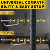 Lights Mountain Squat Rack Hooks for 5/8" & 1" Holes,