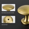 LONTAN Pack of 10 Furniture Knobs, Gold Kitchen Knobs, Gold