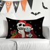 Pycat Christmas Jack Lumbar Decorative Throw Pillow Cover 12 x
