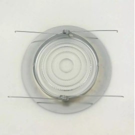 ECO LIGHTING 5" INCH RECESSED CAN LIGHT  SHOWER TRIM GLASS LENS & WHITE RING 55007WH