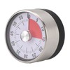 Mechanical Countdown Timer 60 Minute Magnetic Stainless Steel Visual Kitchen