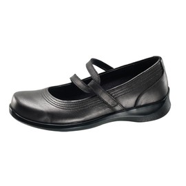 Aetrex Apex Y Stretchap Mary Jane Pewter Ww095