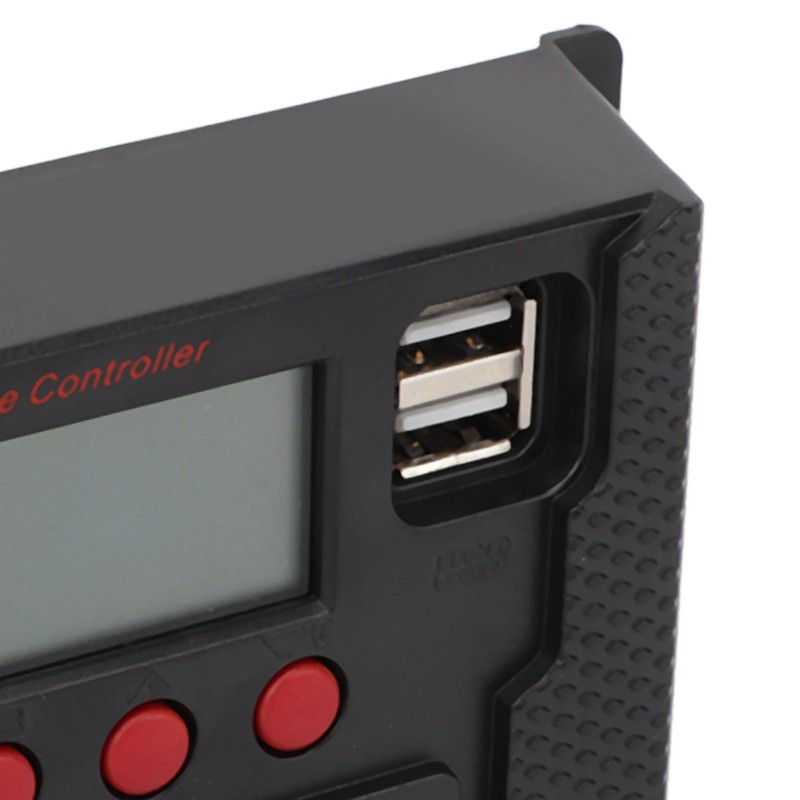 Solar Controller PWM 12V 24V Automatic Adaptation LCD Display USB