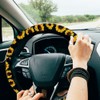 Sunflower Steering Wheel Set - Car Steering Wheel - Cute