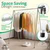FOL-D-RAK Fully Assembled Lightweight Clothing Rack with Carry Bag. 59"