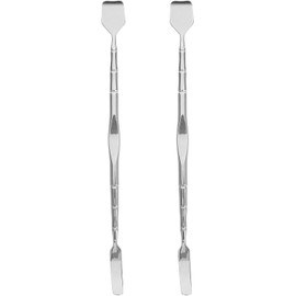 Healvian Extractor De Puntos Negros De Acero Inoxidable 2 Piezas Espátula Facial Para Limpieza De Herramienta De Belleza Para Mujeres Con Bolsa Protectora