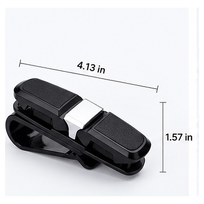 Car Eyeglass Holder for Driving – 80° Rotating Multifunctional Clip