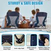 Lamberia Folding Beach Chair for Adults 2 Pack, Portable Low