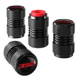 4PCS Tire Valve Stem Caps Compatible with Dodge Challenger Durango SRT 392 Accessories, Tire Valve Cap Set, Corrosion Resistant, Universal Stem Covers for Trucks Motorcycles SUVs Bikes