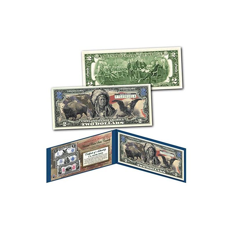 Americana Images Buffalo Bison Black Eagle Native American Chief Uncirculated