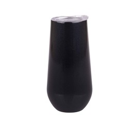 Oasis Stainless Steel Double Wall Insulated Champagne Flute 180Ml - Midnight