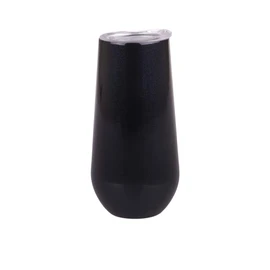 Oasis Stainless Steel Double Wall Insulated Champagne Flute 180Ml - Midnight