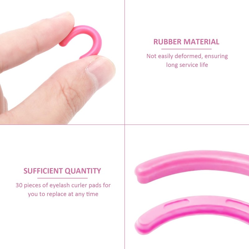 30 Pieces Eyelash Curler Pads, Eyelash Curler Replacement Strips, Eyelash